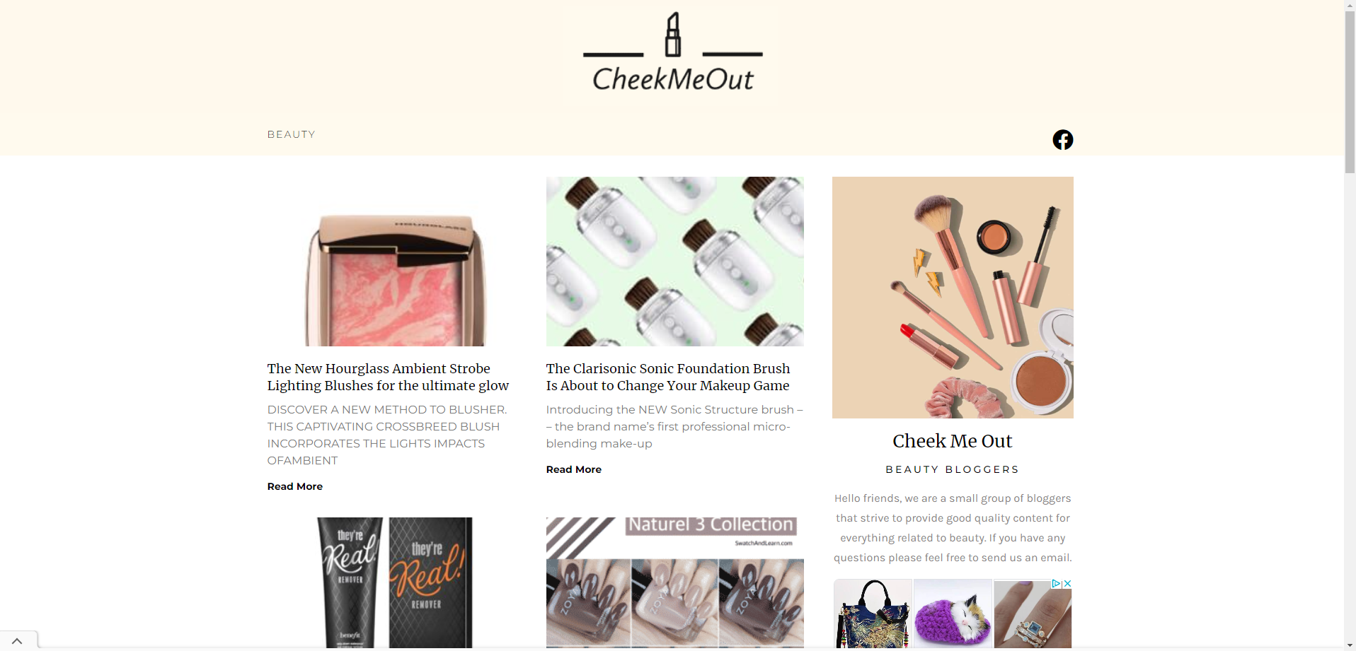 Cheekmeout snippit homepage